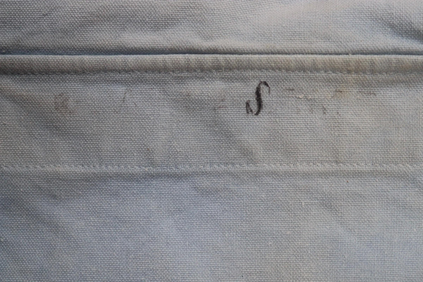 Vintage WW1 era Royal Navy linen duck jumper - antique sailors workwear shirt - 39” chest