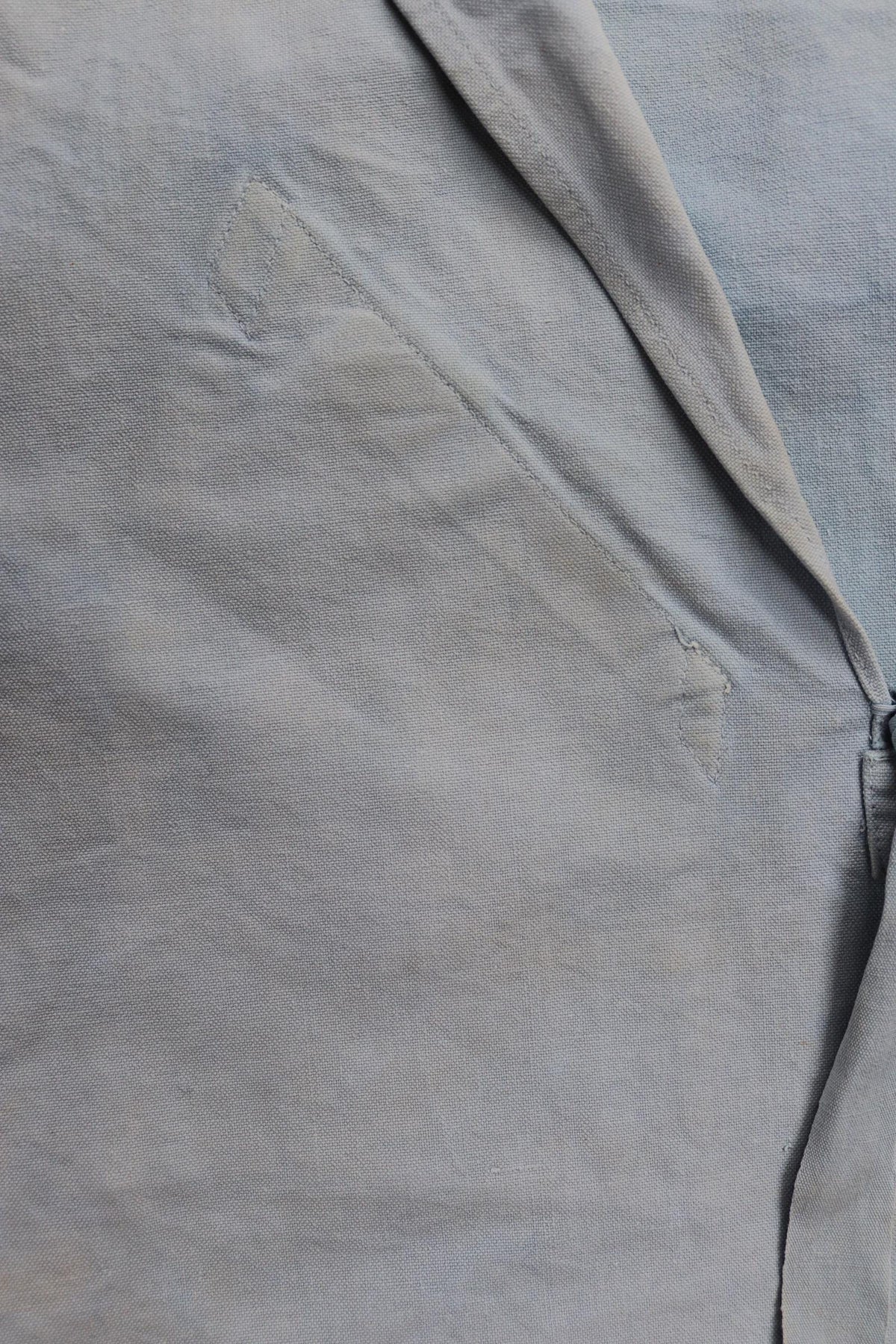 Vintage WW1 era Royal Navy linen duck jumper - antique sailors workwear shirt - 39” chest