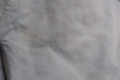 Vintage WW1 era Royal Navy linen duck jumper - antique sailors workwear shirt - 39” chest