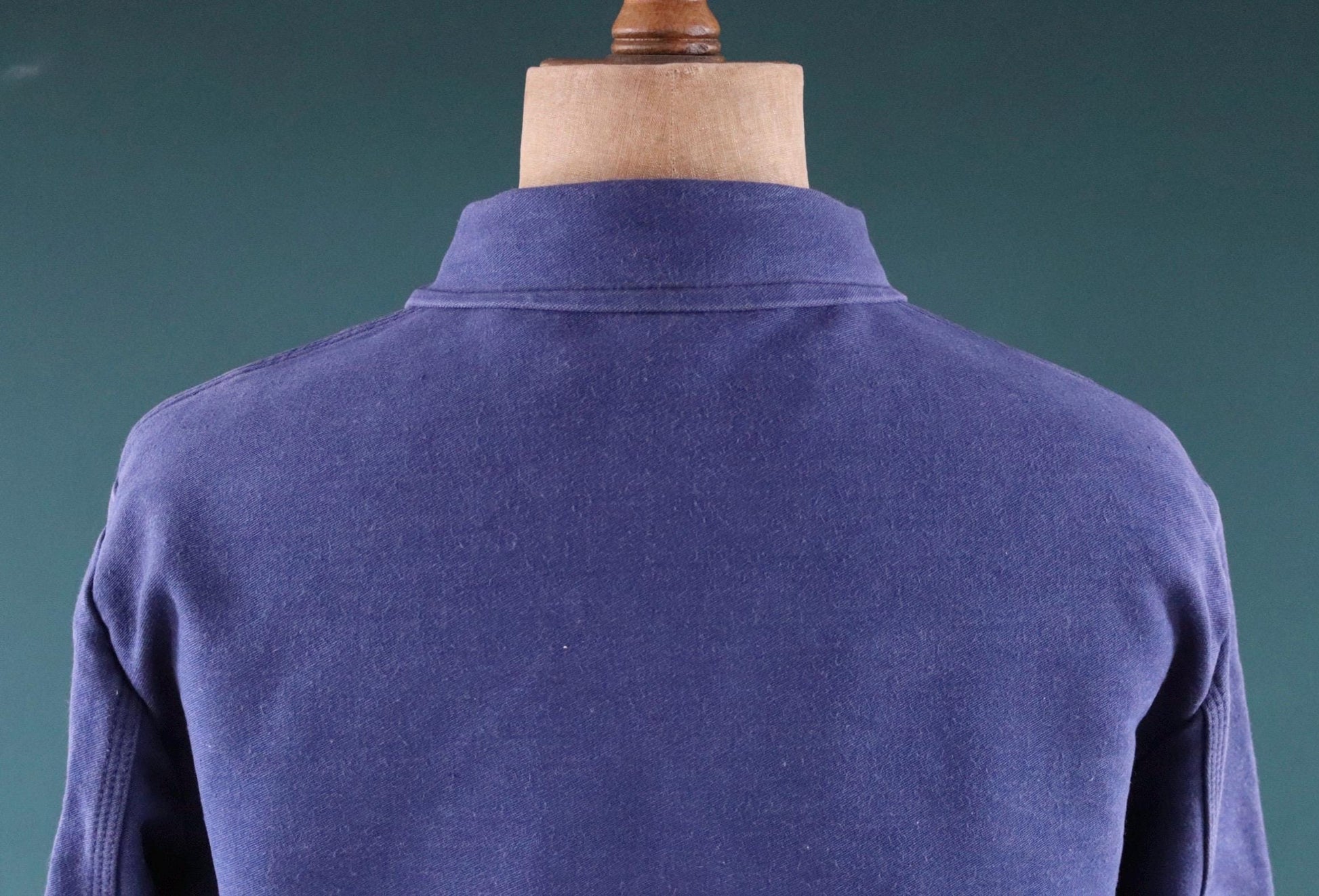 Vintage blue moleskin workwear jacket - chore coat - 49" chest