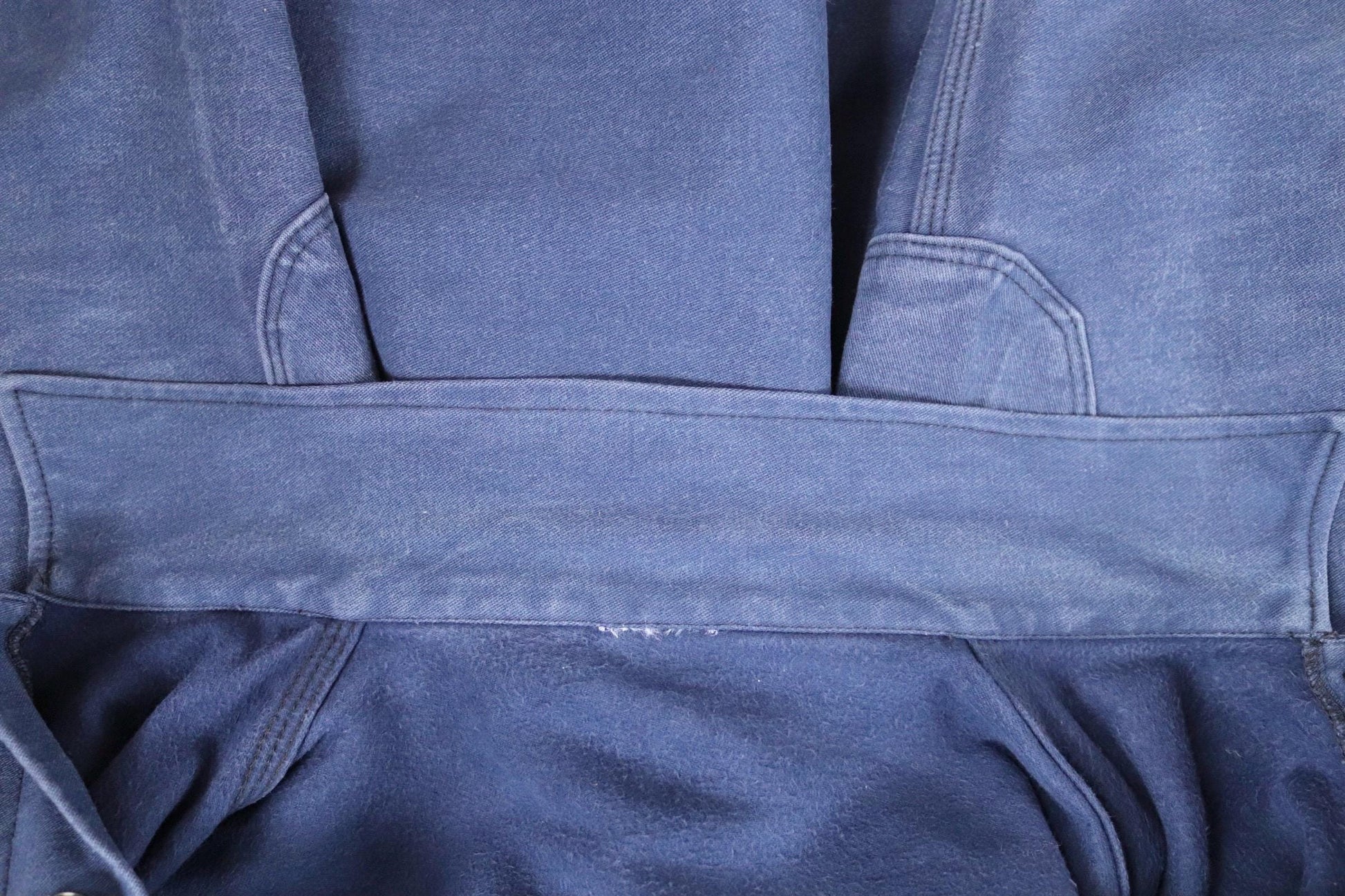 Vintage blue moleskin workwear jacket - chore coat - 49" chest