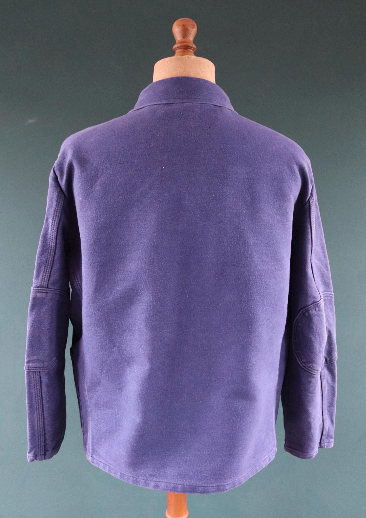 Vintage blue moleskin workwear jacket - chore coat - 49" chest
