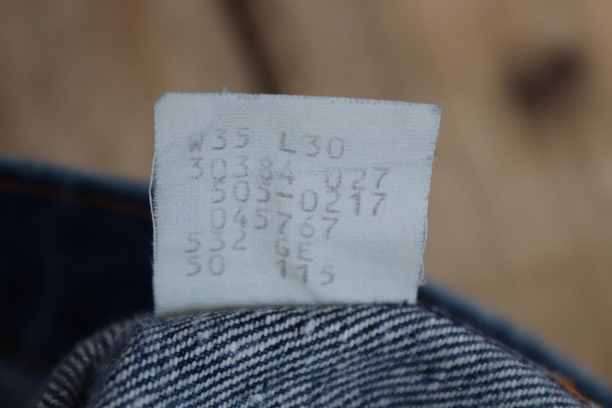 Vintage 1980s Levis 505 denim jeans - made in USA - small e red tab - 34” x 30”