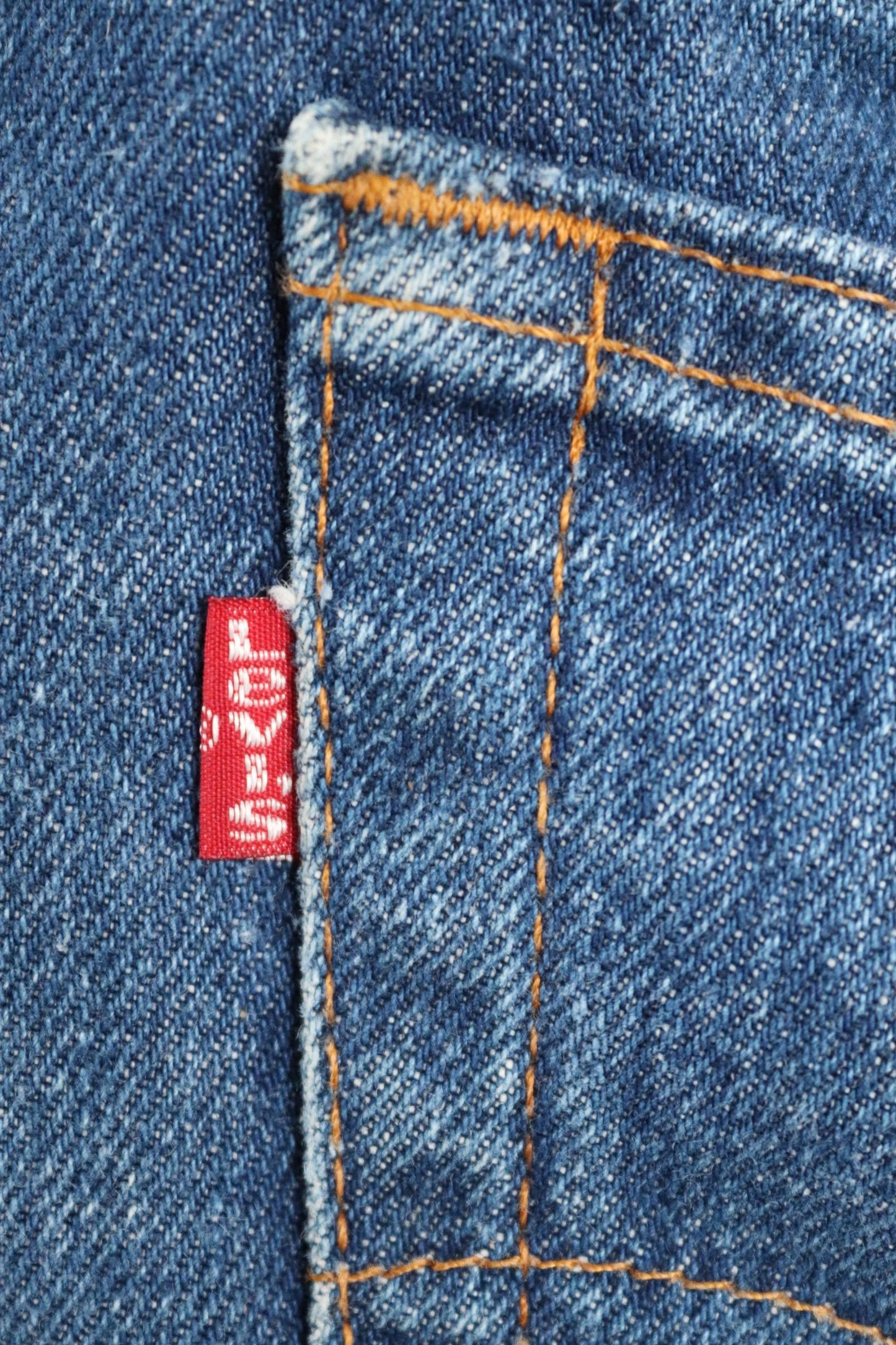 Vintage 1980s Levis 505 denim jeans - made in USA - small e red tab - 34” x 30”