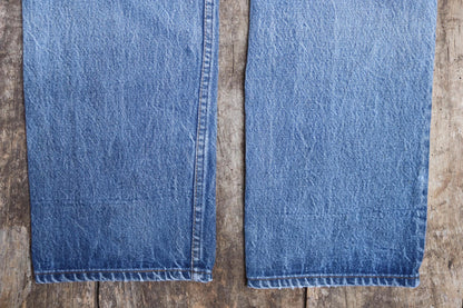 Vintage 1980s Levis 501 denim jeans - made in USA - small e red tab - 32” x 30”