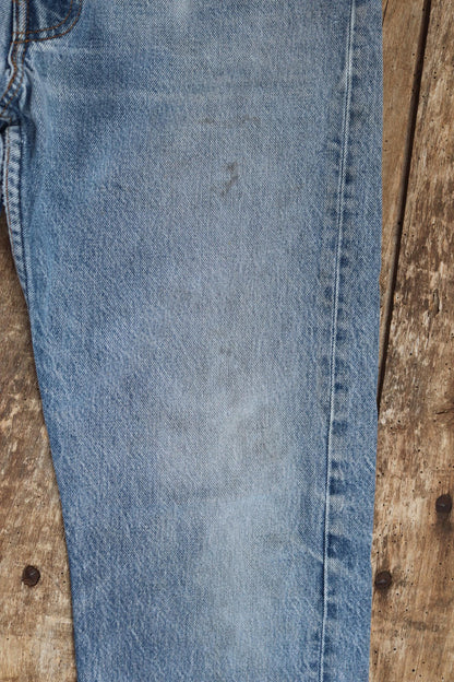 Vintage 1980s Levis 501 denim jeans - made in USA - small e red tab - 32” x 30”