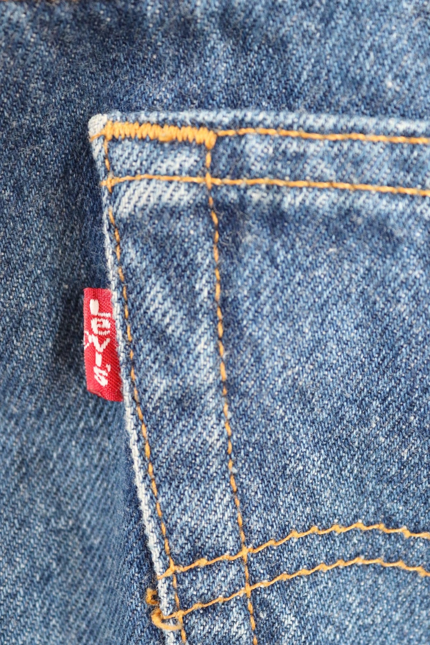 Vintage 1990s Levis 501 denim jeans - made in USA - small e red tab - 33” x 32”