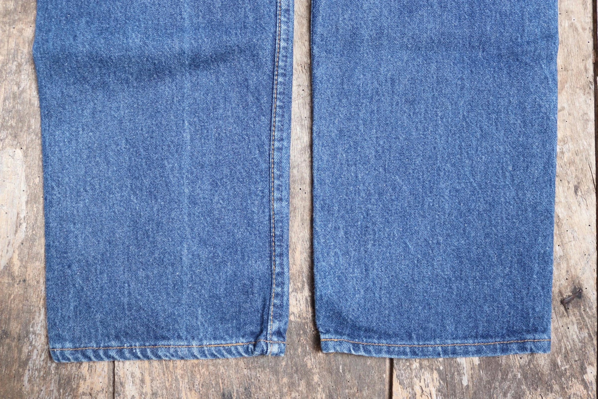 Vintage 1990s Levis 501 denim jeans - made in USA - small e red tab - 33” x 32”