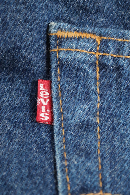 Vintage 1990s Levis 501xx denim jeans - made in USA - small e red tab - 34” x 29”