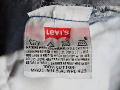 Vintage 1990s Levis 501xx denim jeans - made in USA - small e red tab - 34” x 29”