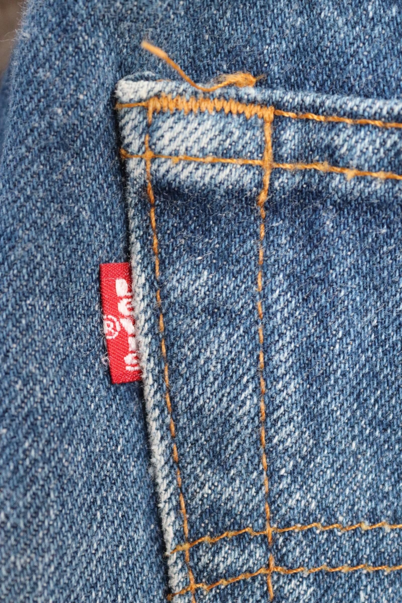 Vintage 1990s Levis 501xx denim jeans - made in USA - small e red tab - 34” x 29”