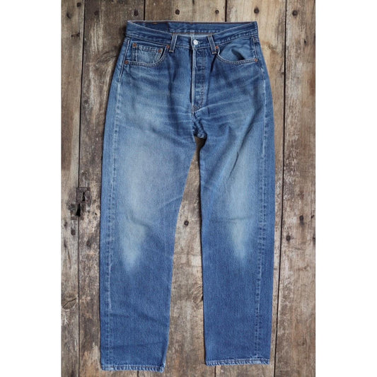 Vintage 1990s Levis 501 denim jeans - made in USA - small e red tab - 31” x 31”