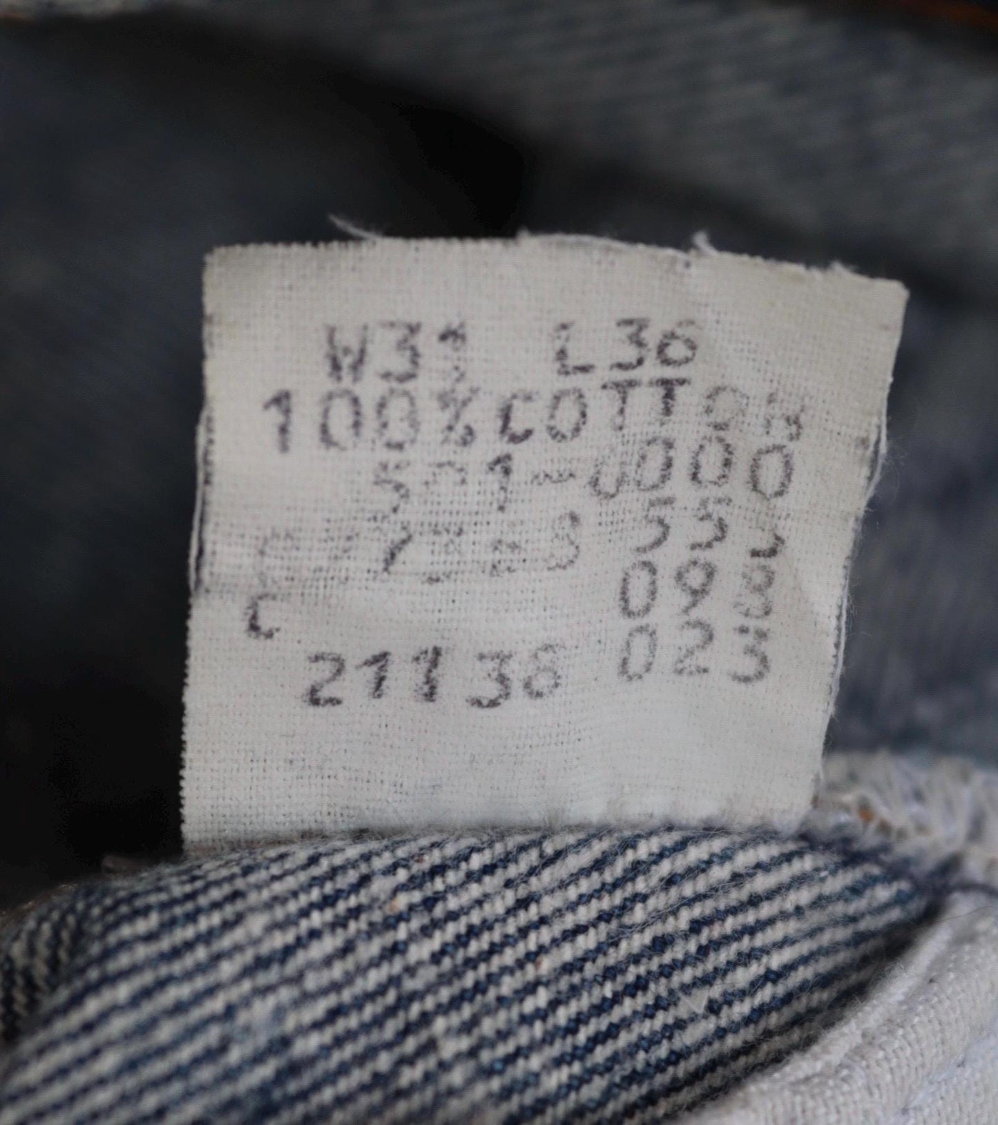 Vintage 1980s Levis 501 denim jeans - made in USA - small e red tab - Valencia St - 30” x 31”