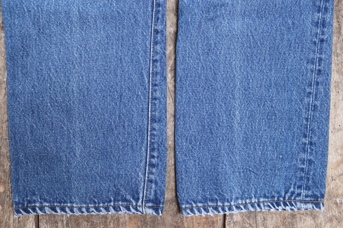 Vintage 1990s Levis 501 denim jeans - made in USA - small e red tab - 29” x 29”