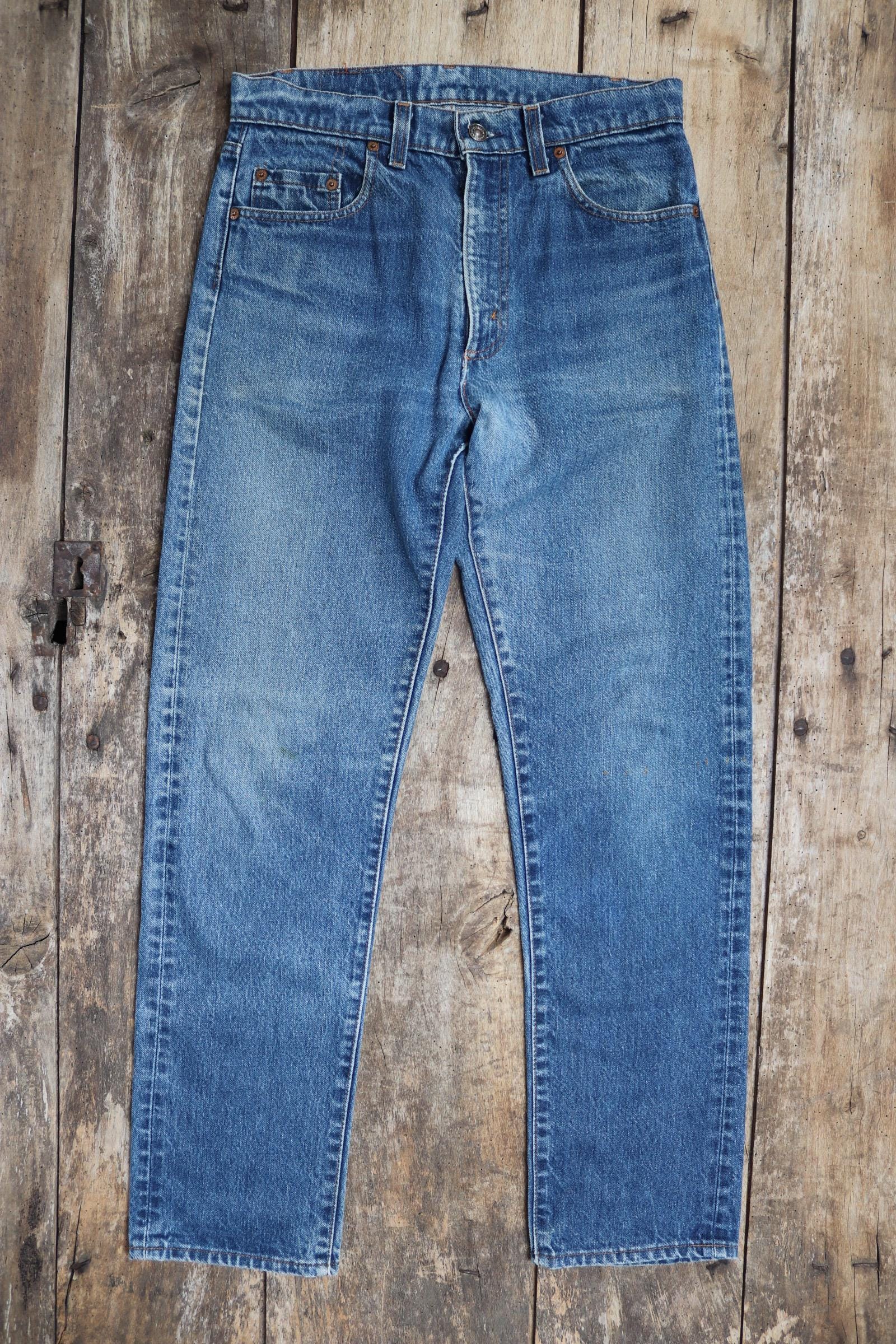 Vintage 1990s Levis 505 denim jeans - made in USA - small e red tab - 30” x 31”