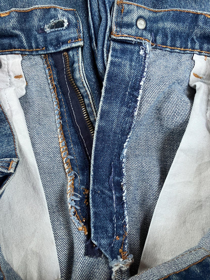 Vintage 1990s Levis 505 denim jeans - made in USA - small e red tab - 30” x 31”