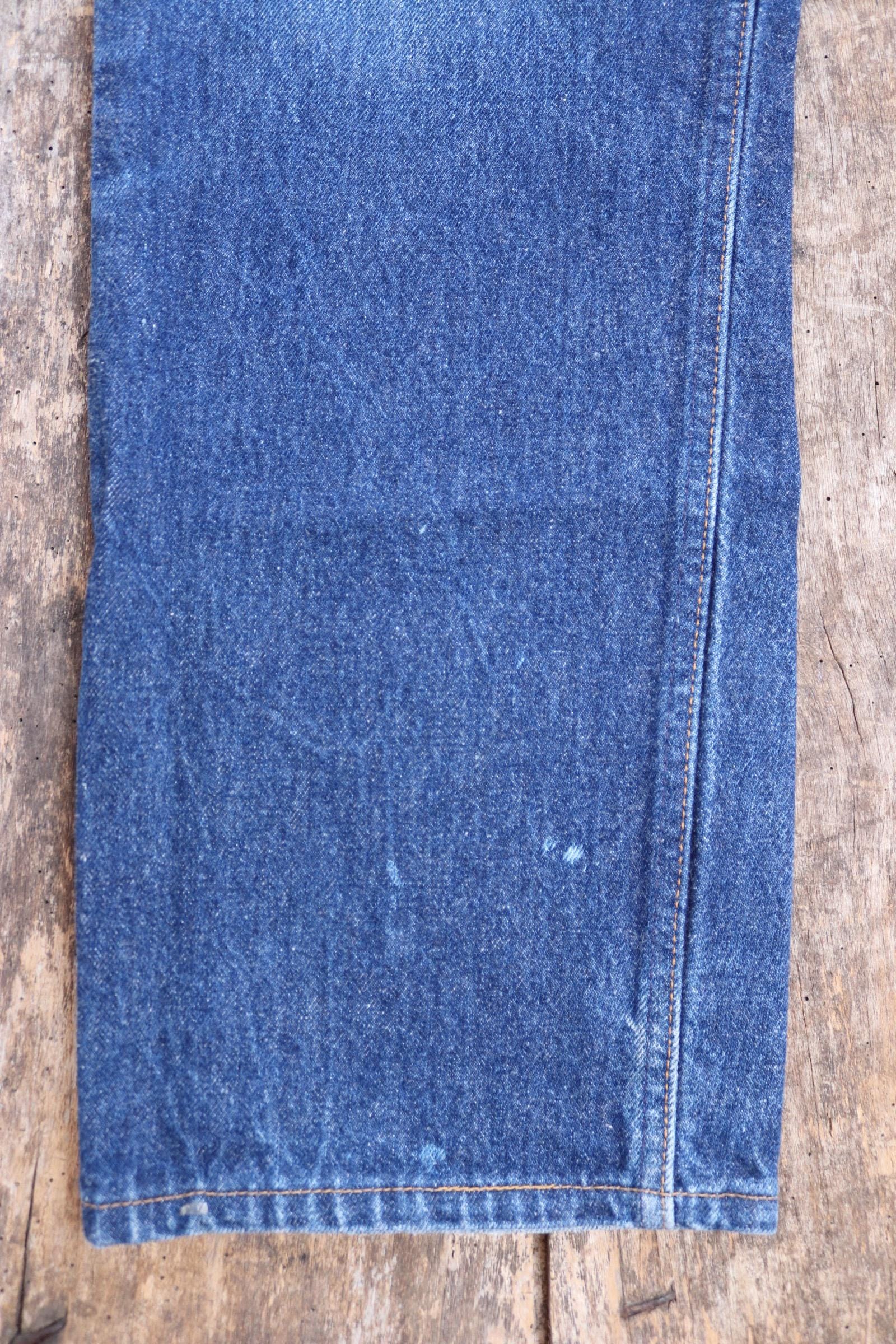Vintage 1980s Levis 501 denim jeans - made in USA - small e red tab - 35” x 32”