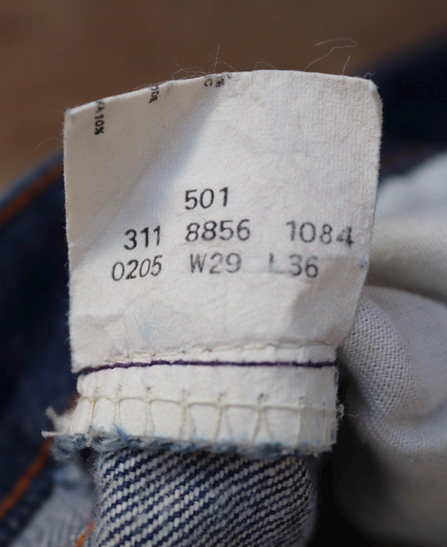 Vintage 1980s Levis 501 denim jeans - made in UK - small e red tab - 28” x 33”