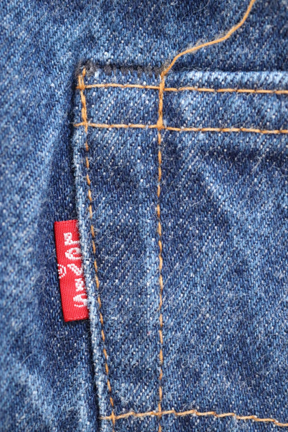 Vintage 1980s Levis 501 denim jeans - made in UK - small e red tab - 28” x 33”