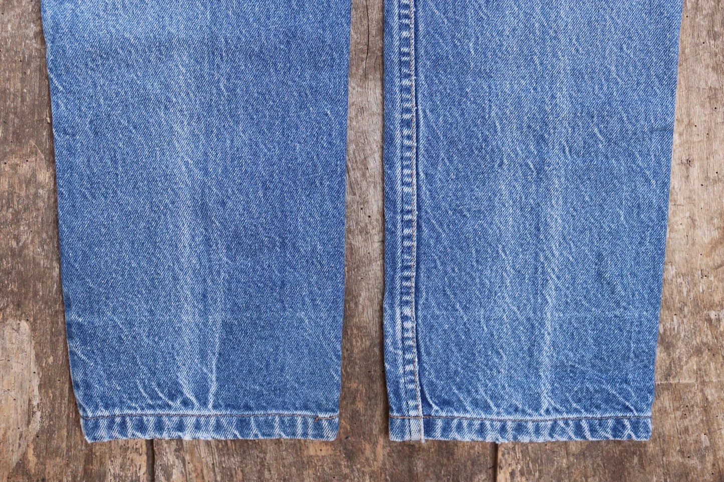 Vintage 1980s Levis 505 denim jeans - made in USA - small e red tab - 30” x 31”