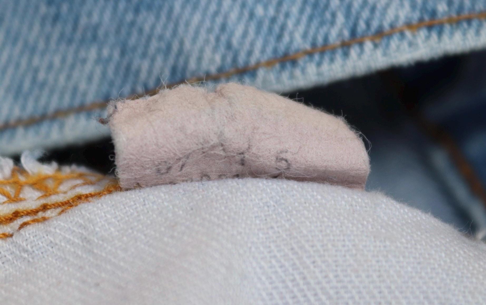 Vintage 1980s Levis 505 denim jeans - made in USA - small e red tab - 30” x 31”