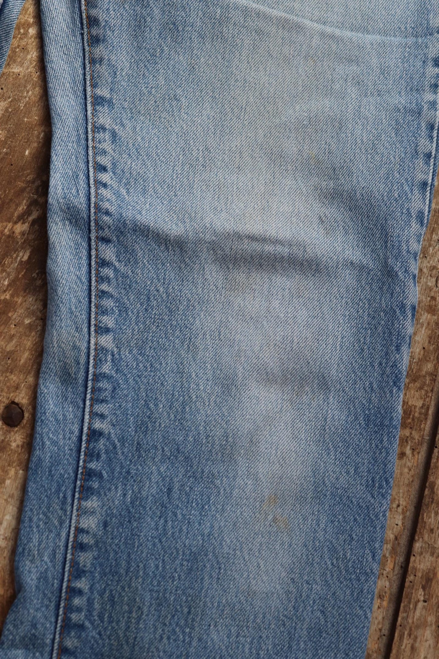 Vintage 1980s Levis 505 denim jeans - made in USA - small e red tab - 30” x 31”