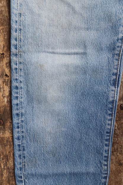 Vintage 1980s Levis 505 denim jeans - made in USA - small e red tab - 30” x 31”