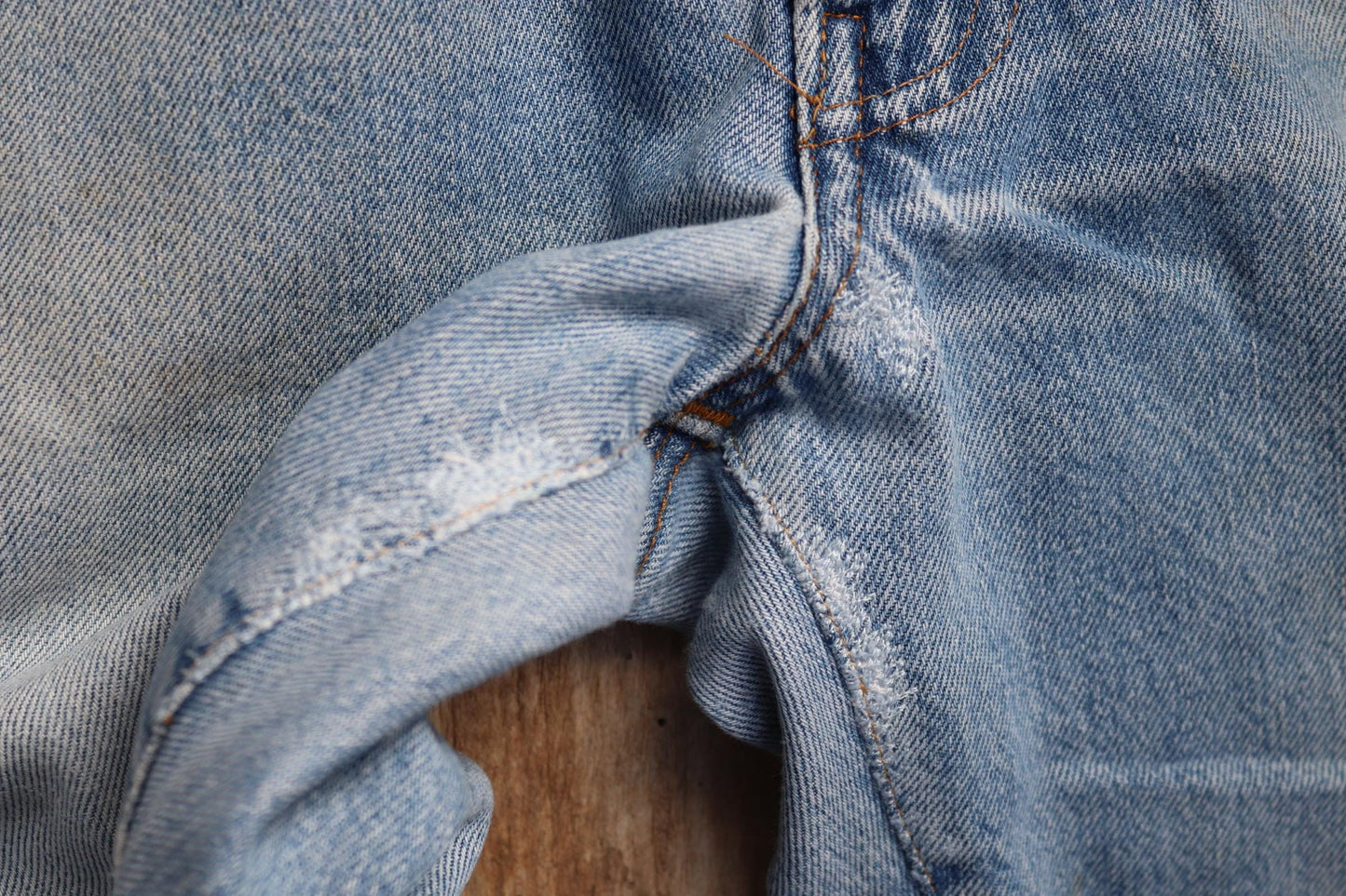 Vintage 1980s Levis 505 denim jeans - made in USA - small e red tab - 30” x 31”