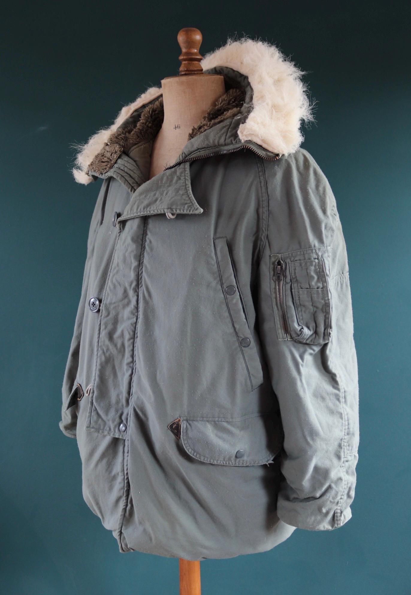 Vintage 1980s USAF N3B parka - US Air Force snorkel jacket - 48” chest