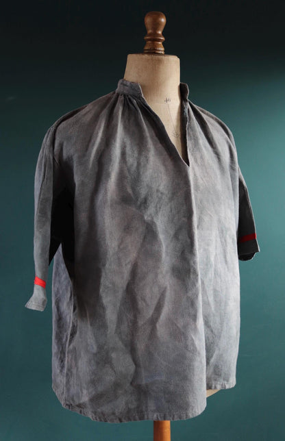 Vintage 1930s French workwear shirt - linen smock - 56” chest