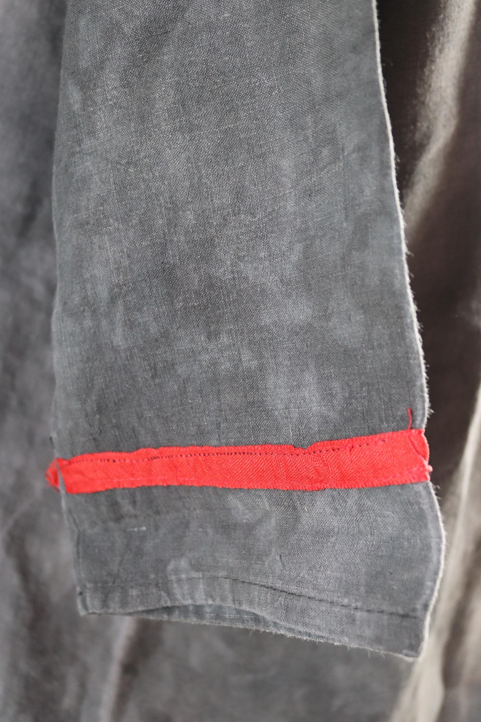 Vintage 1930s French workwear shirt - linen smock - 56” chest