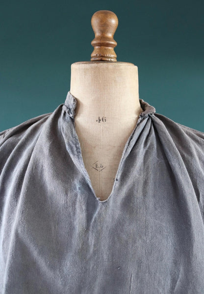 Vintage 1930s French workwear shirt - linen smock - 56” chest