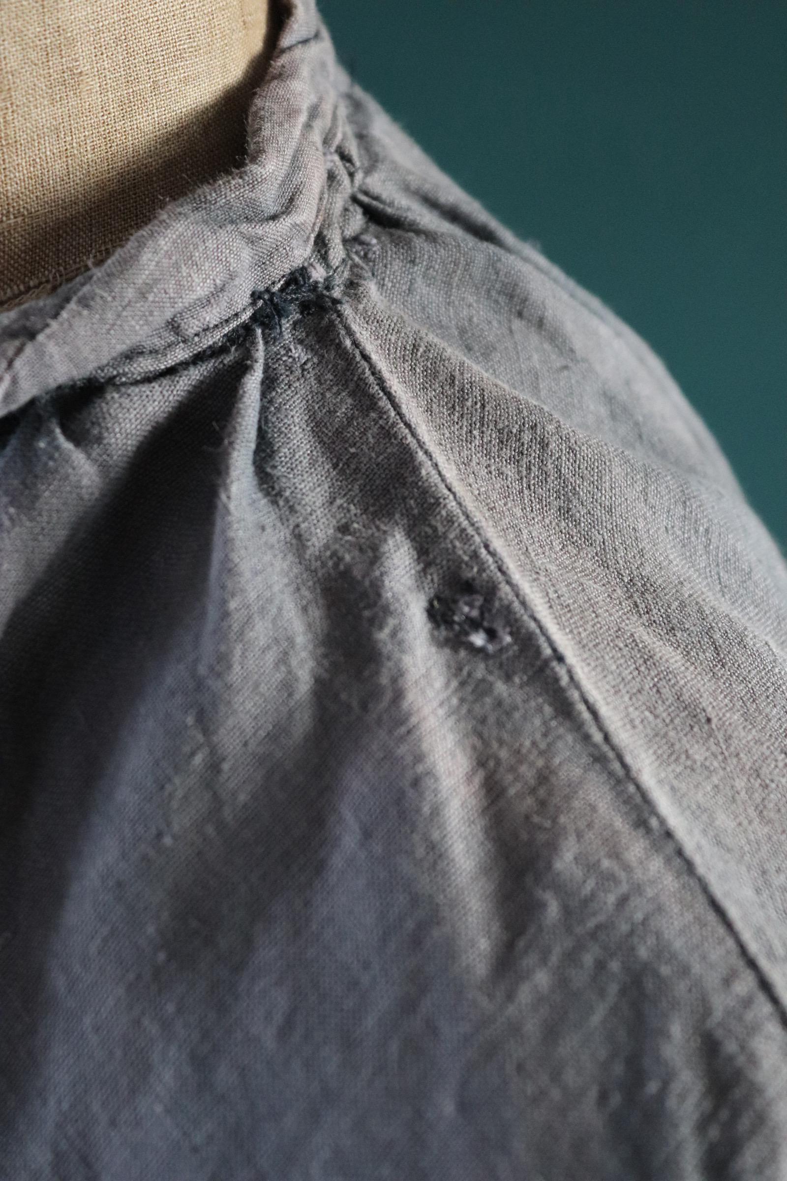 Vintage 1930s French workwear shirt - linen smock - 56” chest