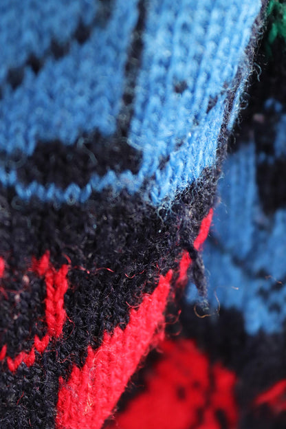 Vintage 1980s knitted wool jumper - horse sweater - novelty knitwear - 39” chest