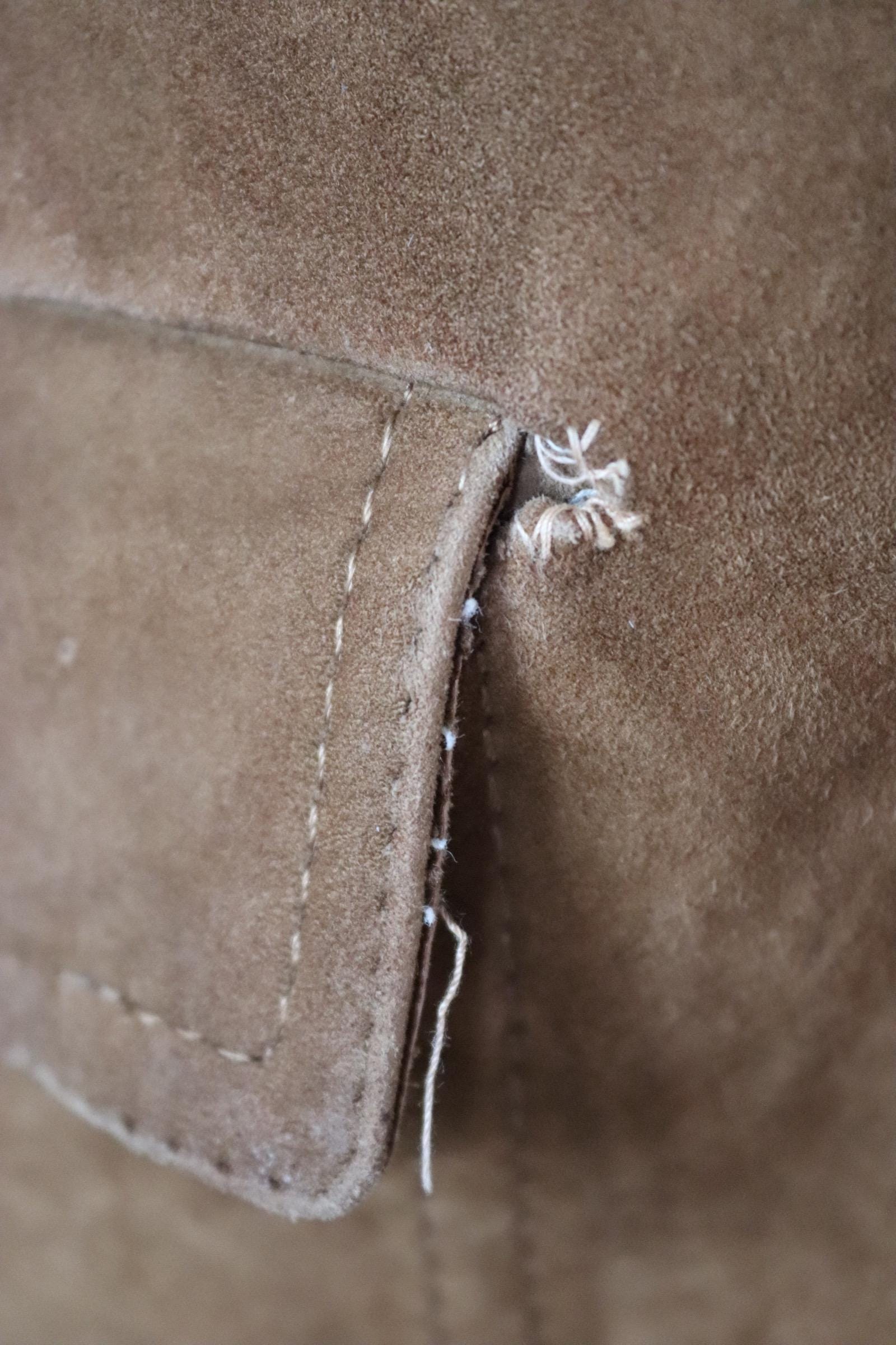 Vintage 1960s buckskin suede jacket - 46” chest