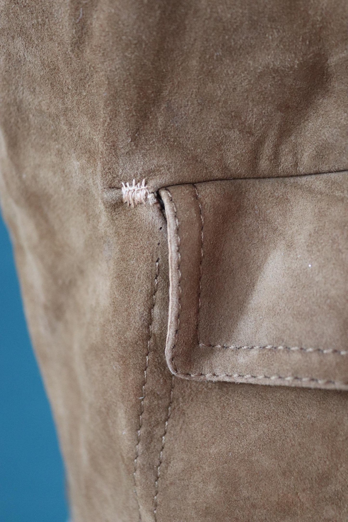 Vintage 1960s buckskin suede jacket - 46” chest