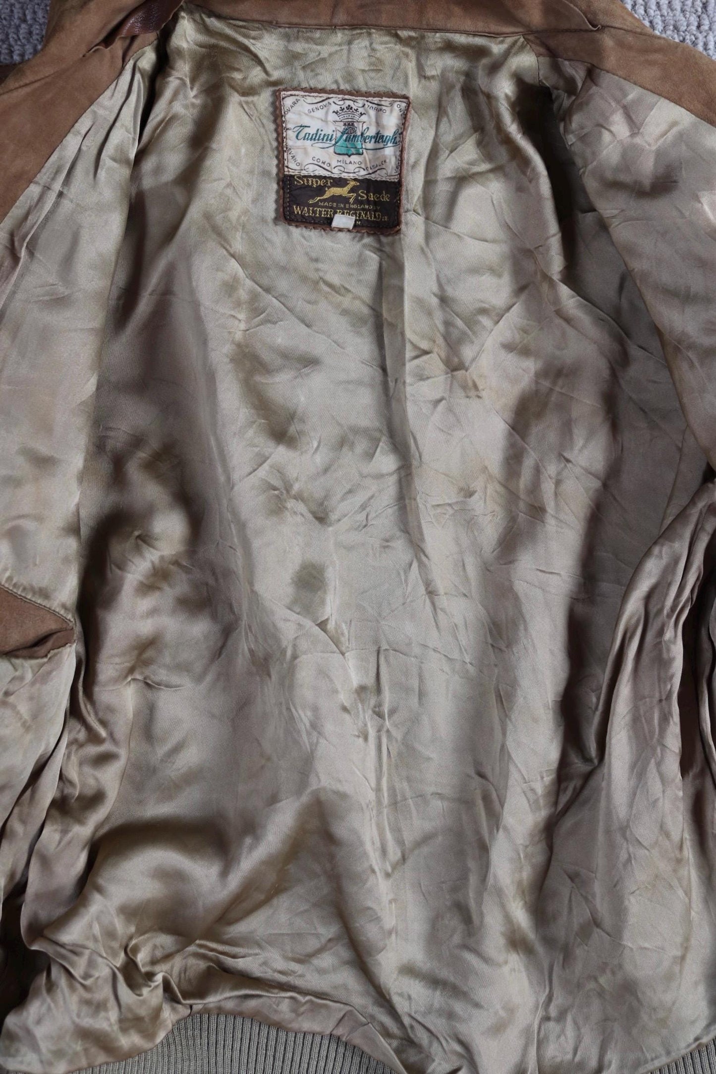 Vintage 1960s buckskin suede jacket - 46” chest