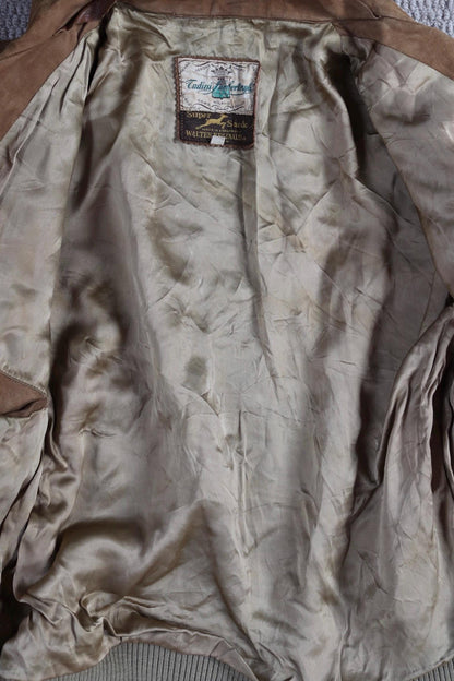 Vintage 1960s buckskin suede jacket - 46” chest