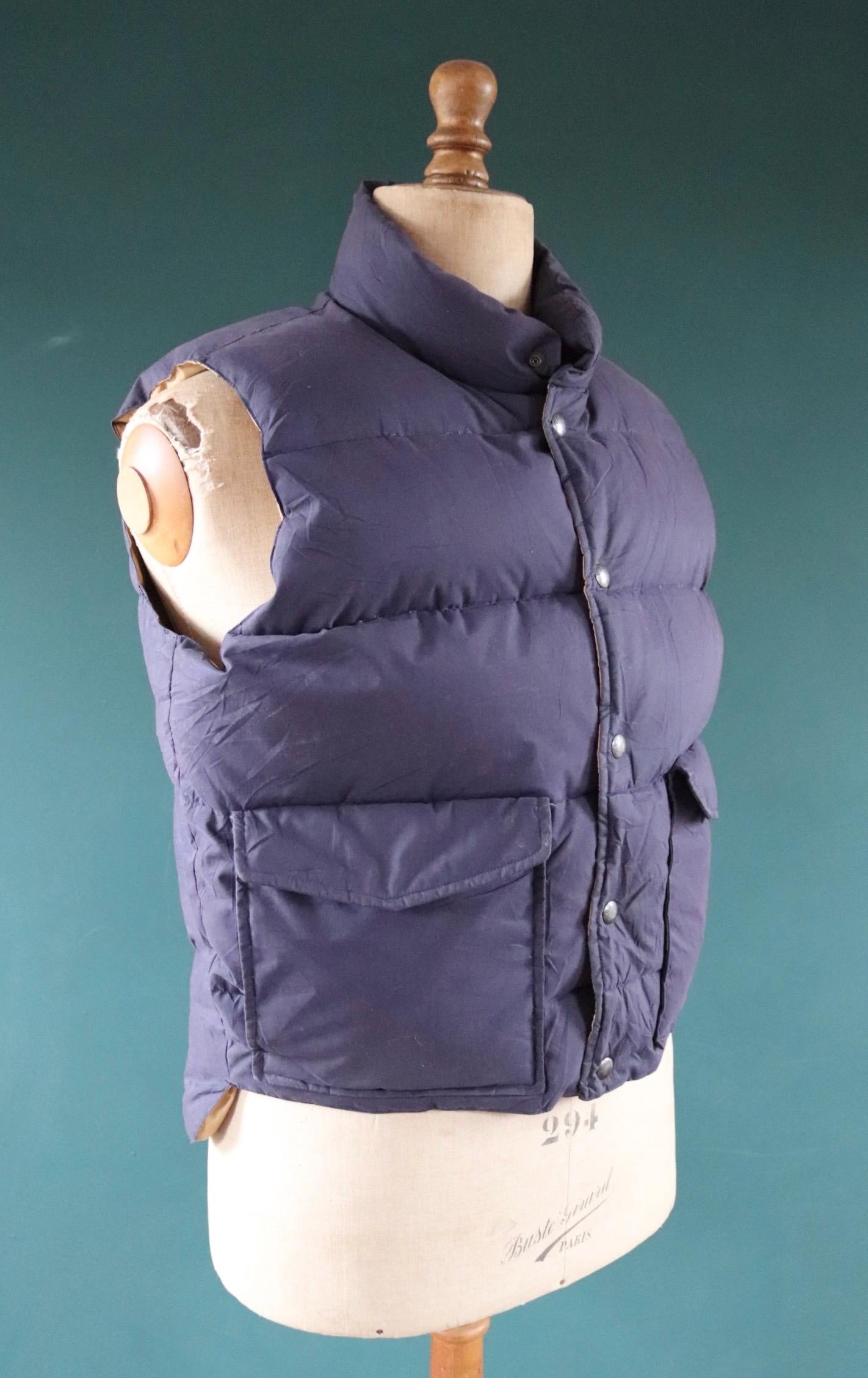 Vintage Wrangler down filled gilet - feather vest - padded waistcoat - 46" chest