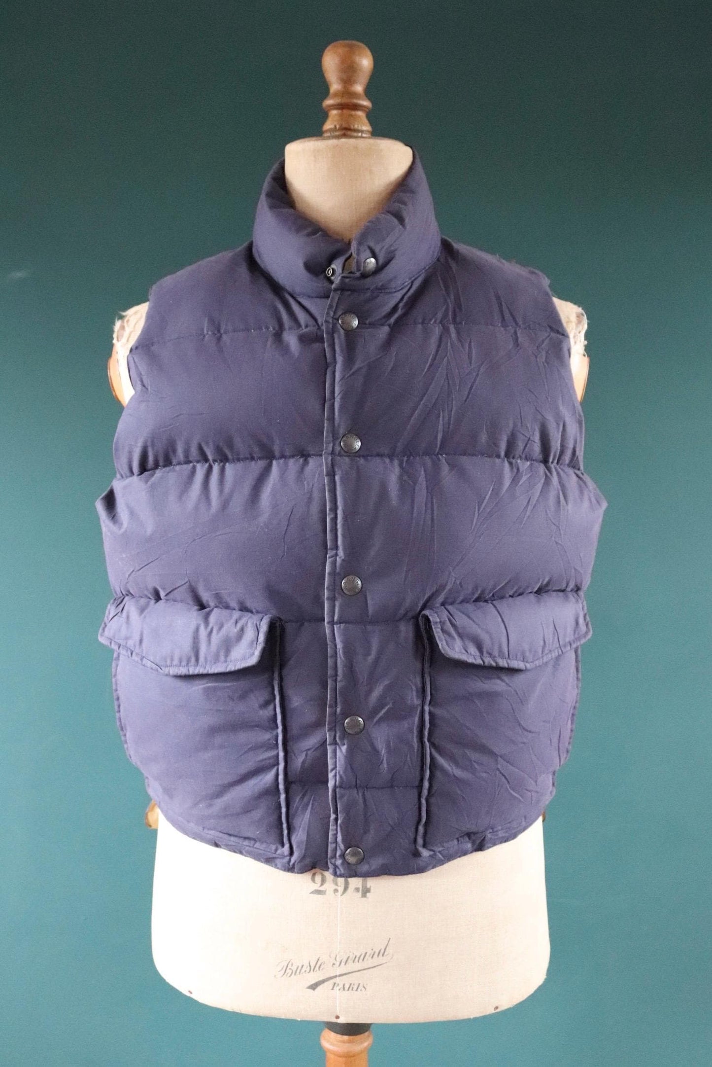 Vintage Wrangler down filled gilet - feather vest - padded waistcoat - 46" chest