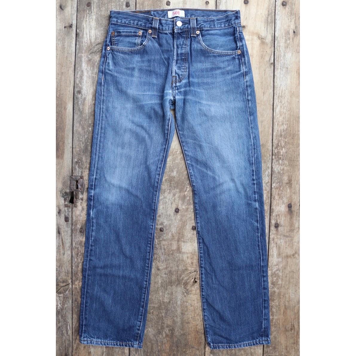 Vintage Levis 501 jeans - blue denim workwear - 31" x 32"