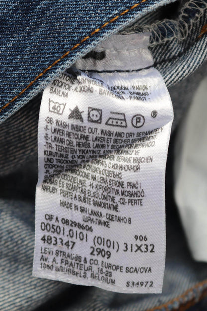 Vintage Levis 501 jeans - blue denim workwear - 31" x 32"