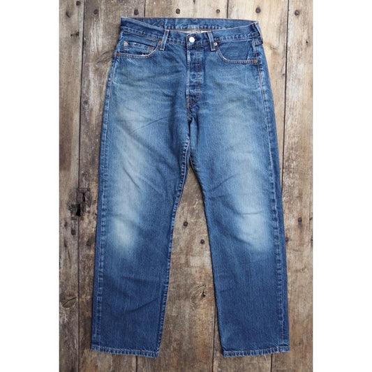 Vintage Levis 501 jeans - blue denim workwear - 32" x 30"