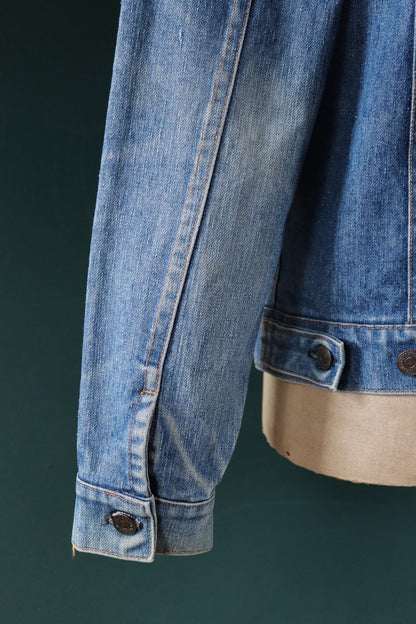 Vintage 1970s Levis denim jacket - whisker fades - 43” chest