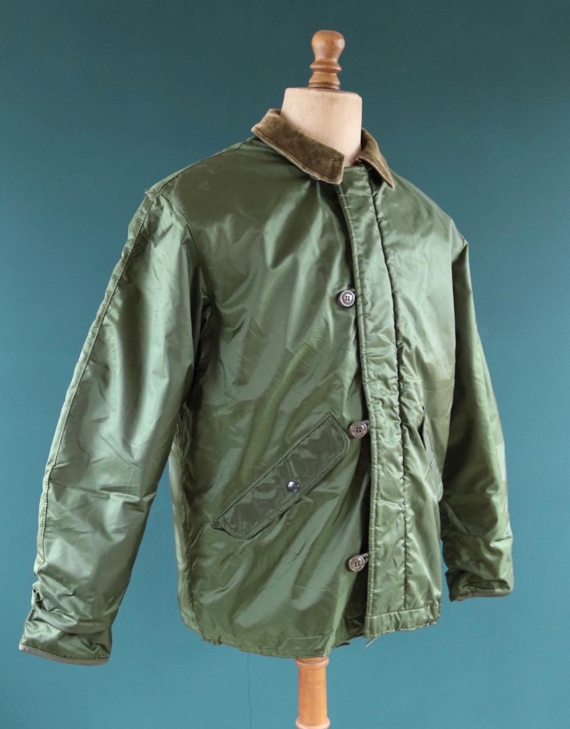 Vintage 1980s USN extreme cold weather deck jacket - Alpha Industries - 47” chest