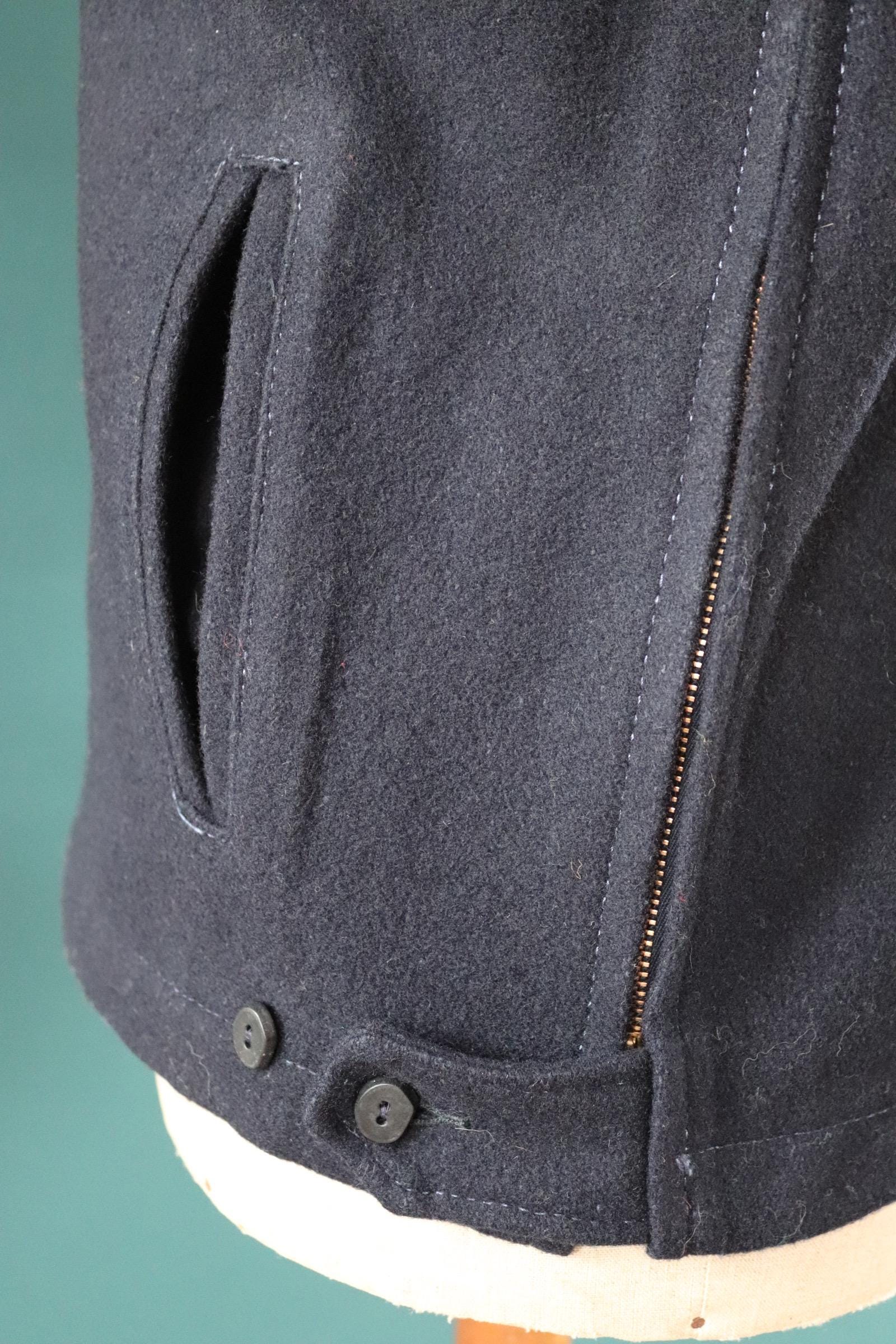 Vintage 1960s lace up shirt - beach smock - 45” chest