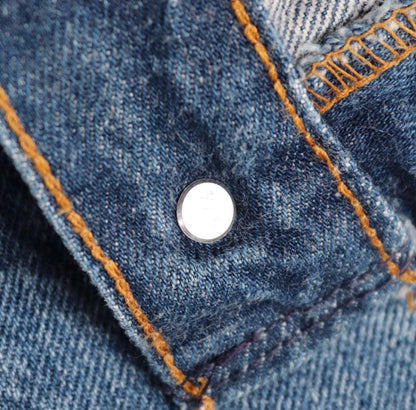 Vintage 1980s Levis 501 denim jeans - made in USA - small e red tab - 35” x 30”