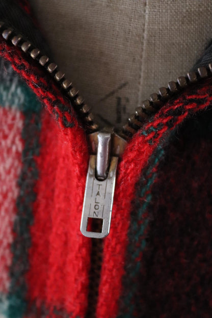 Vintage 1950s Woolrich wool plaid workwear jacket - 48” chest