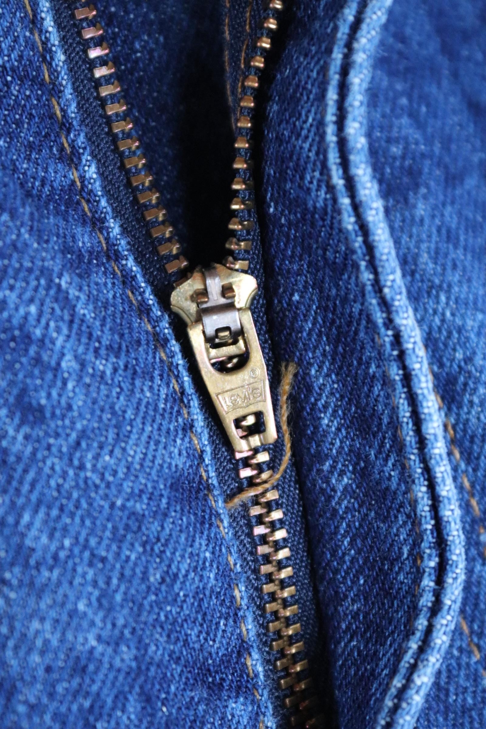 Vintage 1980s Levis 505 denim jeans - made in USA - small e red tab - 34” x 30”