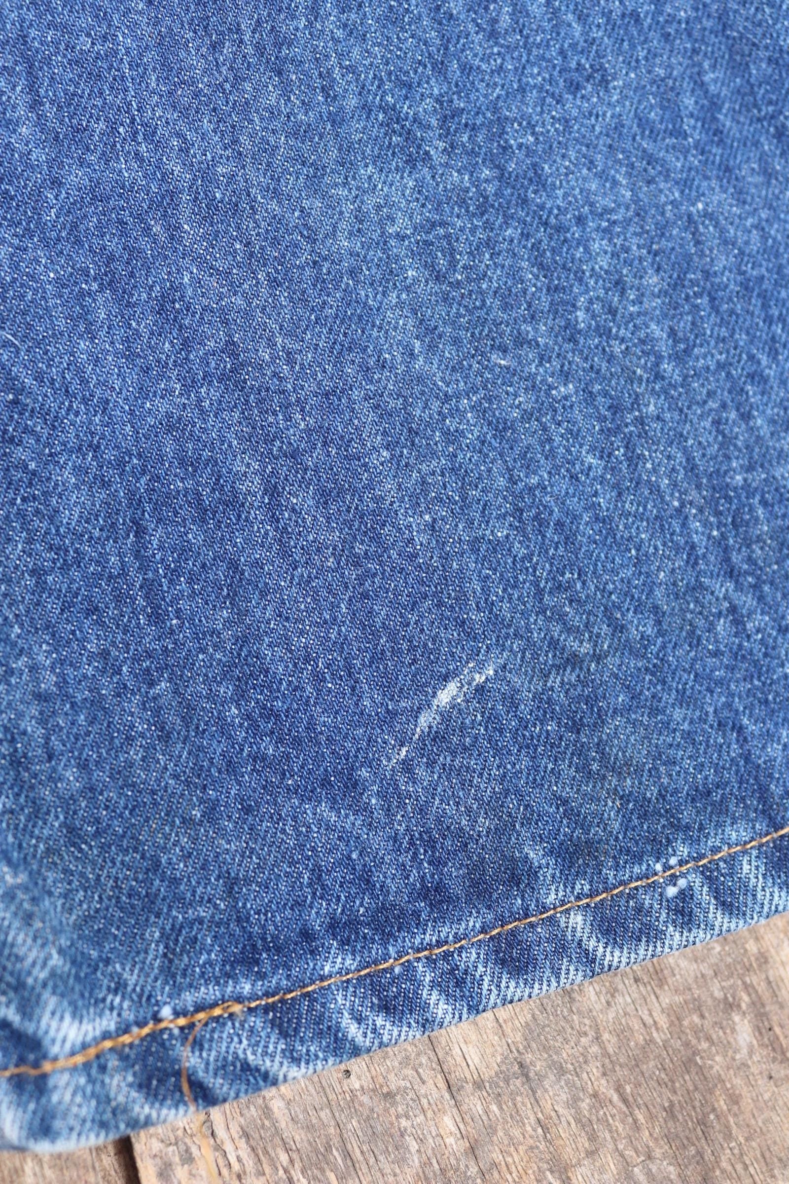 Vintage 1980s Levis 505 denim jeans - made in USA - small e red tab - 34” x 30”